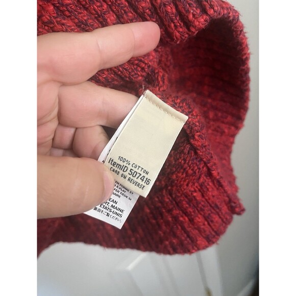 L.L. Bean Red High Neck Vintage Sweater Size Small - Picture 5 of 7